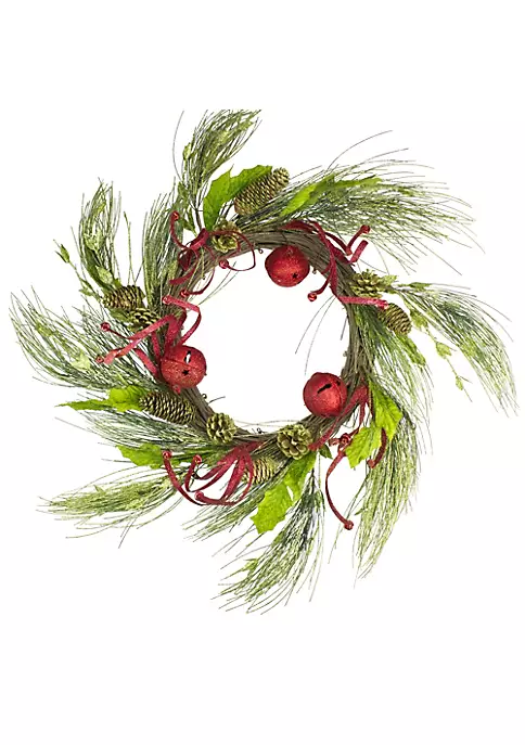 Best deal 👏 Melrose Red and Green Jingle Bell Glitter Artificial ❄ Christmas Wreath - 21-Inch Unlit 🔔 1 Best deal 👏 Melrose Red and Green Jingle Bell Glitter Artificial ❄ Christmas Wreath - 21-Inch Unlit 🔔