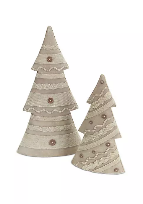 Best Pirce 🤩 Melrose 2" Gray Knit Sweater Inspired 🎄 Christmas Tree Tabletop Decorations 🔥 1 Best Pirce 🤩 Melrose 2" Gray Knit Sweater Inspired 🎄 Christmas Tree Tabletop Decorations 🔥
