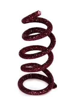 Hot Sale ๐ Melrose 30' x 0.4Inch Burgundy Glitter Enchanted Forest Wired Tube Artificial ๐ Christmas Garland - Unlit ๐