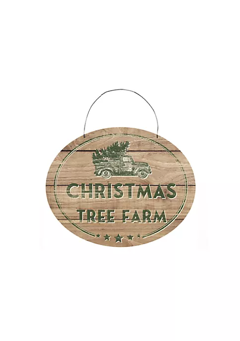 Best Sale 🔥 Melrose 9.75" Car "Christmas Tree Farm" Wooden Wall Sign 👍 2 Best Sale 🔥 Melrose 9.75" Car "Christmas Tree Farm" Wooden Wall Sign 👍 - Image 2