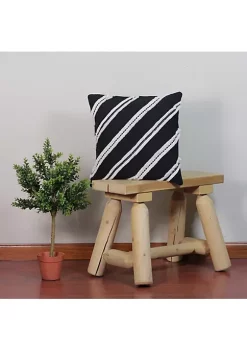 Cheapest 🤩 Melrose 17" Black and White Striped Fringe Square Throw Pillow 💯 6 Cheapest 🤩 Melrose 17" Black and White Striped Fringe Square Throw Pillow 💯 -Melrose Sales Shop Belk 772