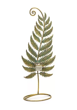 Deals ๐ Melrose 24.5" Golden Patina Standing Fern with Votive Cup Table Top Decoration ๐
