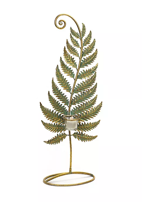 Deals 👏 Melrose 24.5" Golden Patina Standing Fern with Votive Cup Table Top Decoration 😉 1 Deals 👏 Melrose 24.5" Golden Patina Standing Fern with Votive Cup Table Top Decoration 😉