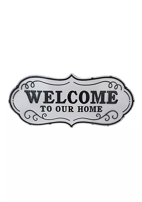Brand new ๐ฅฐ Melrose 26.5" White and Black Distressed "Welcome to Our Home" Wall Decoration ๐งจ 3 Brand new ๐ฅฐ Melrose 26.5" White and Black Distressed "Welcome to Our Home" Wall Decoration ๐งจ - Image 3