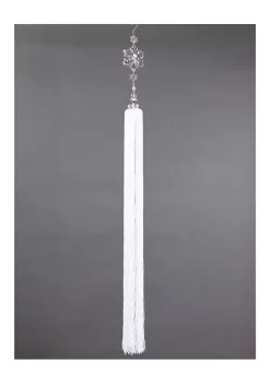 Flash Sale ๐ฅ Melrose 42" Clear and White Snow Drift Exquisite Crystal Snowflakes with Tassel ๐ Christmas Ornament ๐