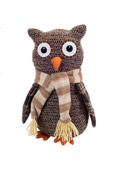 Best Pirce โญ Melrose 12.25" Brown and Beige Plush Plaid Owl ๐ Christmas Tabletop Figurine ๐งจ