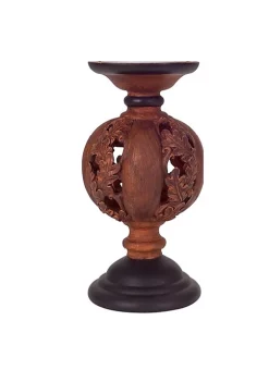 Best reviews of ๐ Melrose 8.25" Chocolate Brown Pumpkin Leaf ๐ช Thanksgiving Candle Holder ๐