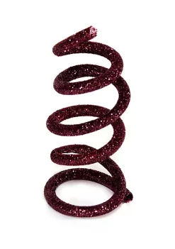 Buy 😉 Melrose 30' x 0.4" Burgundy Glitter Enchanted Forest Wired Tube Artificial 🎁 Christmas Garland - Unlit ✨